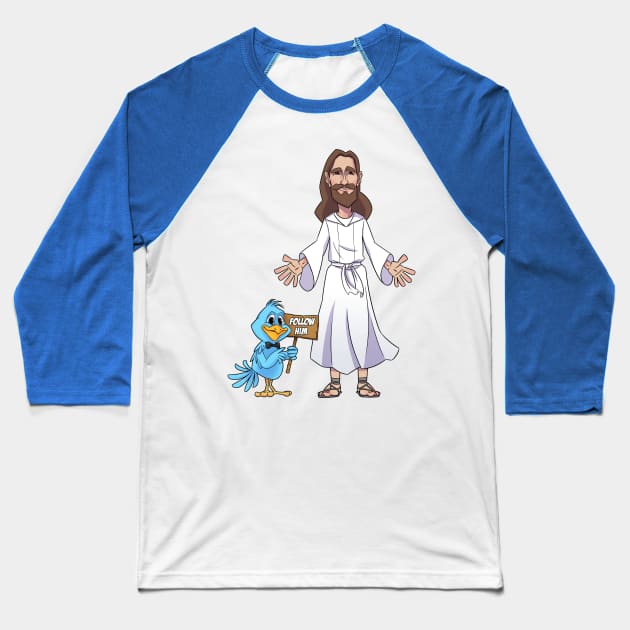 Follow Him - Jesus is the Key Baseball T-Shirt by WithCharity